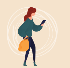 Individual counselling for current and historical problems - woman with phone